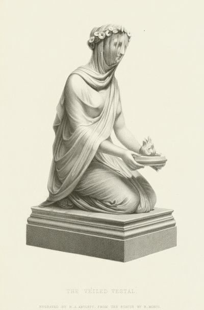 The Veiled Vestal by Raffaello Monti